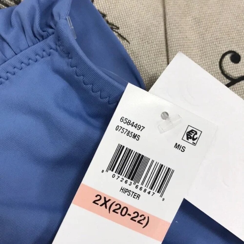 Becca Plus Size Etc. Color Code Tab Side Bikini Bottom - Picture 7 of 7